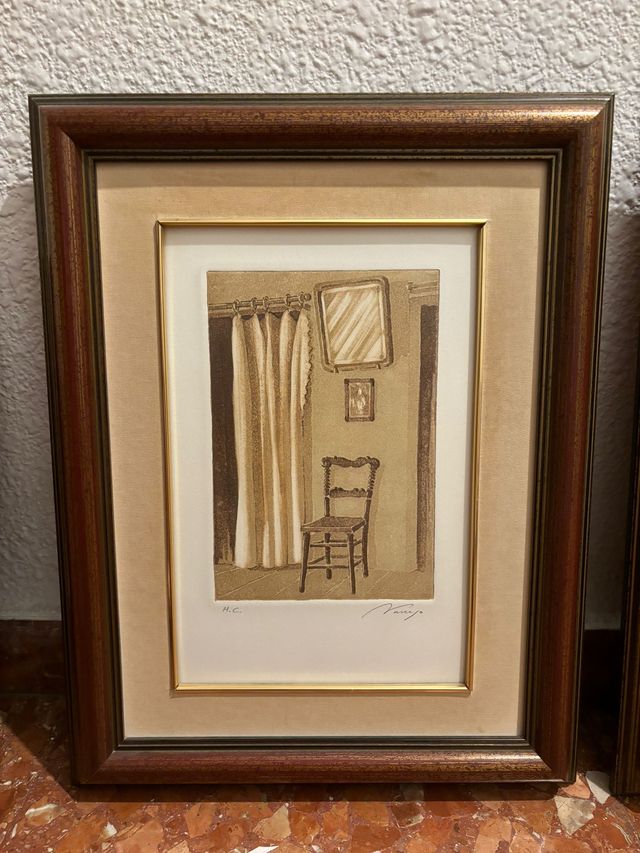 2 Cuadros - Recibidor. Buen estado