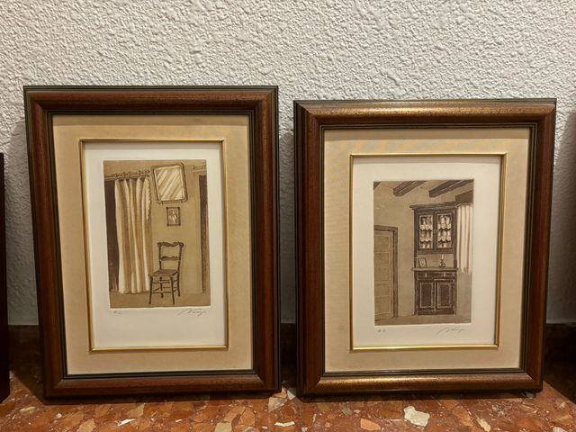 2 Cuadros - Recibidor. Buen estado