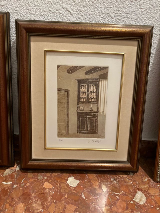 2 Cuadros - Recibidor. Buen estado