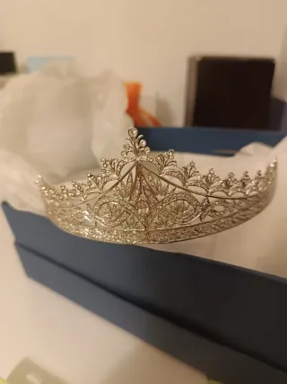 Tiara Plata Boda