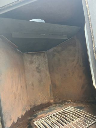 Chimenea metálica negra - Gran capacidad