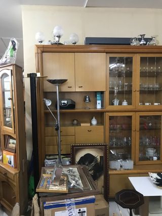 Mueble salón madera - Vitrina