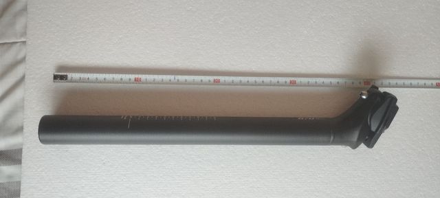 Tija sillín bici 40cm largo 34.9mm diametro .