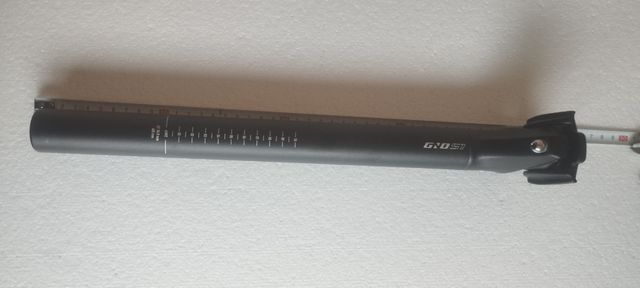 Tija sillín bici 40cm largo 34.9mm diametro .