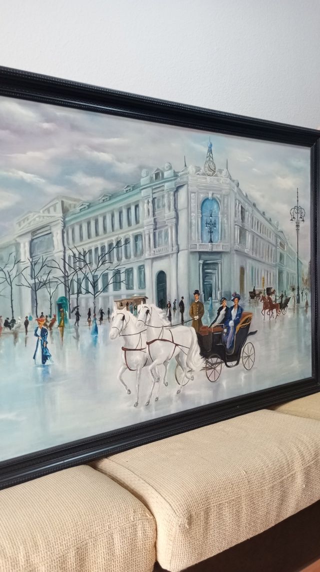 Cuadro pintor palmero: óleo s.XIX