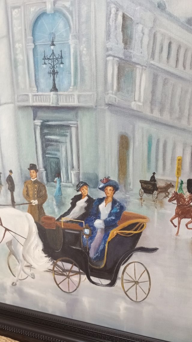 Cuadro pintor palmero: óleo s.XIX