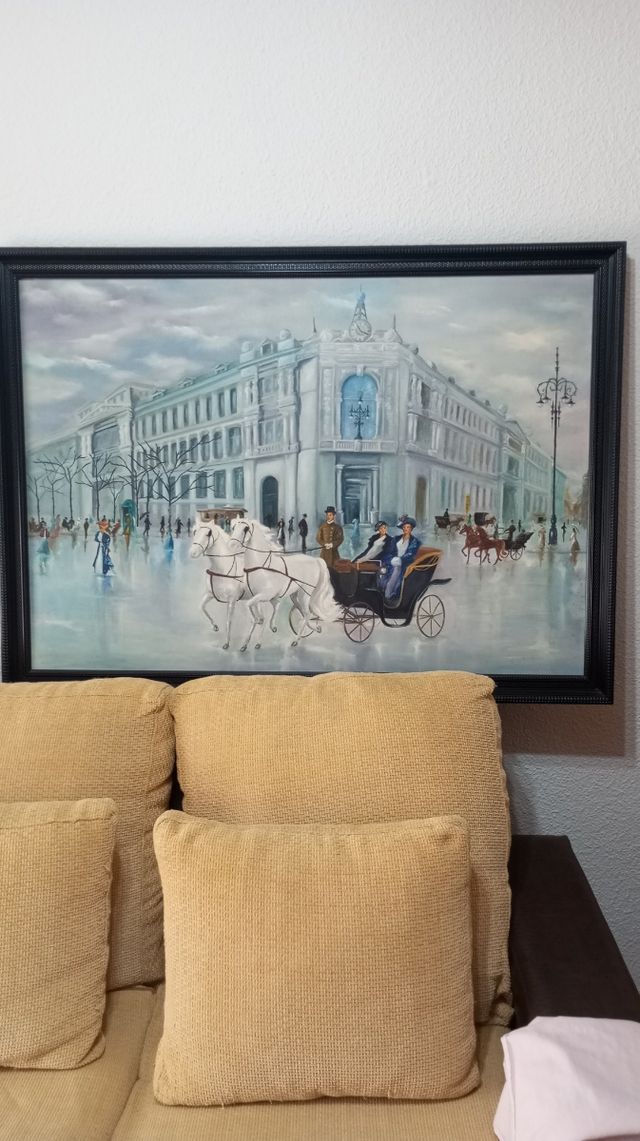 Cuadro pintor palmero: óleo s.XIX