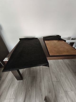 Mesa comedor extensible marrón