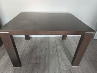 Mesa comedor extensible marrón