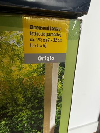 Hamaca Plegable Livarno Gris