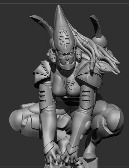 Escultura Eldar: Asesina Escorpión 75mm