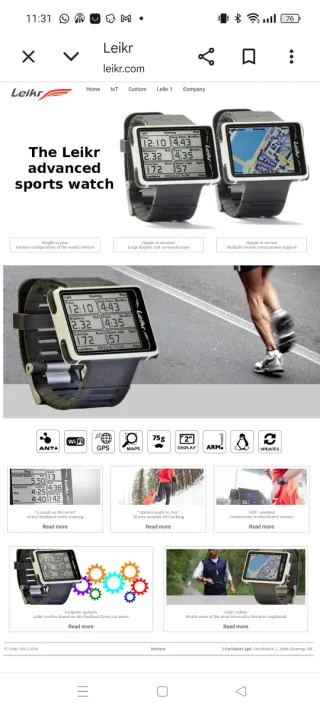 GPS Leikr - Reloj Deportivo