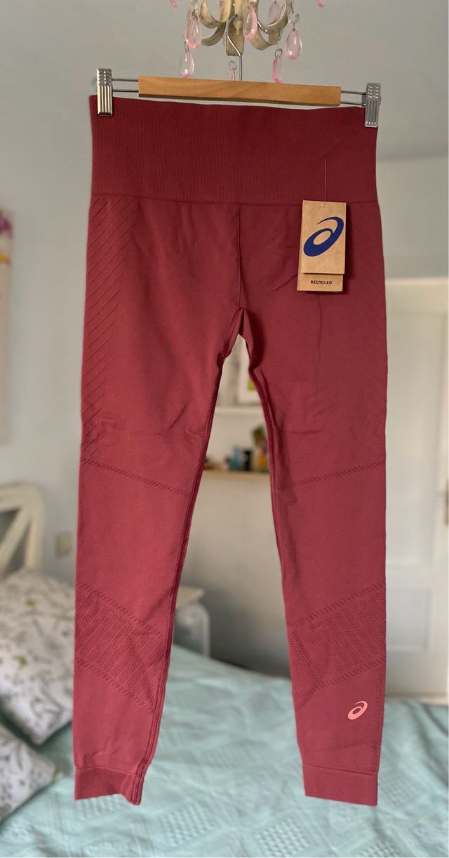 Mallas Asics rojas L - Seamless