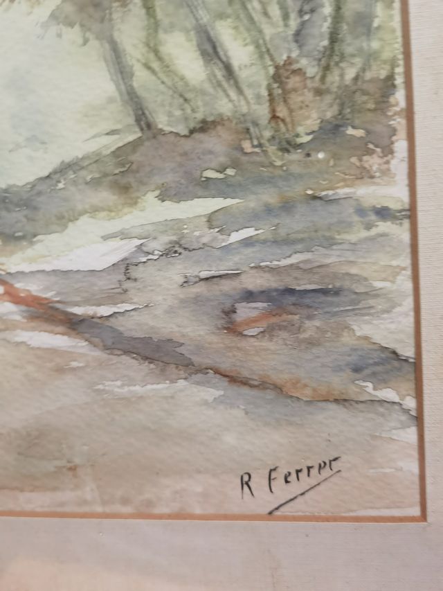 Acuarela original R. Ferrer