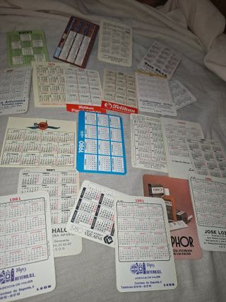 Calendarios años 70/80: Lote