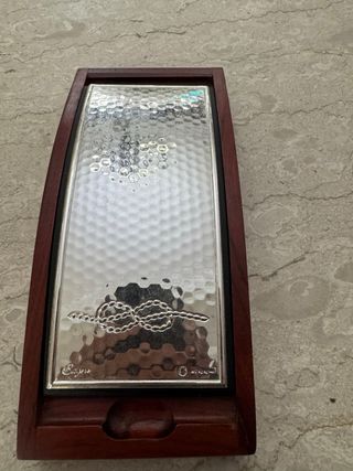 Scatola in legno e argento