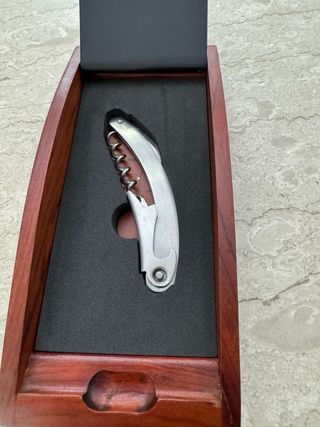 Scatola in legno e argento