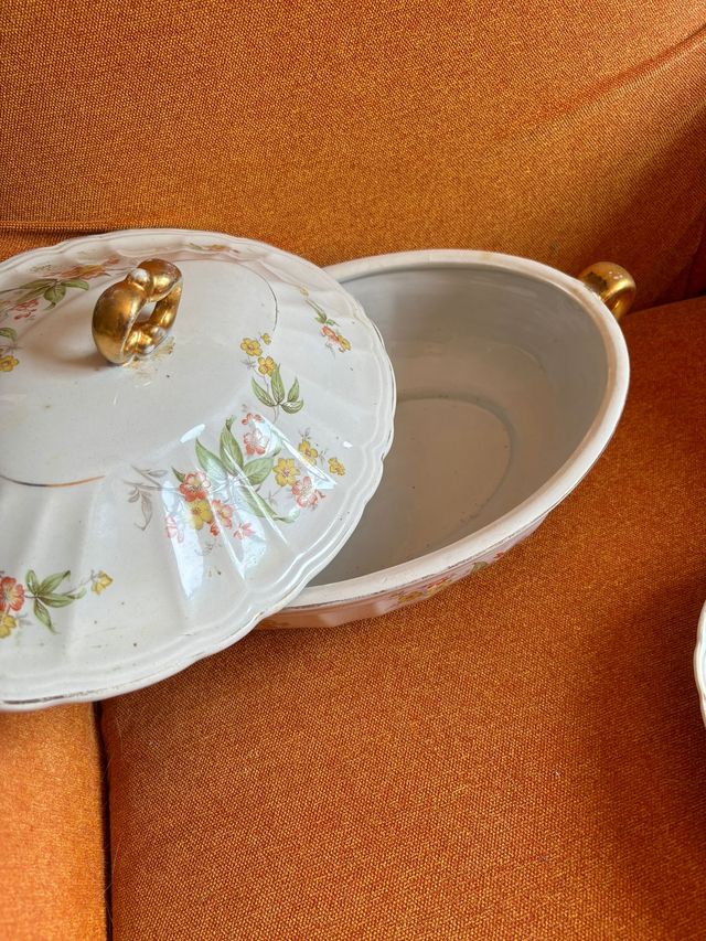 Vajilla porcelana años 50 - Flores