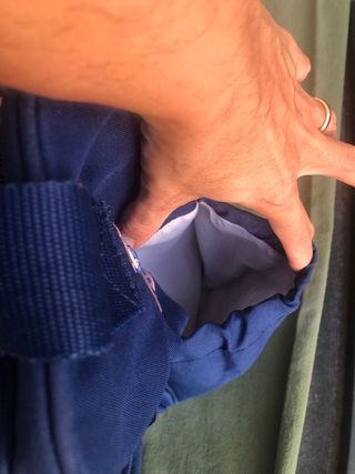 Borsone Passeggino - Blu a Quadri