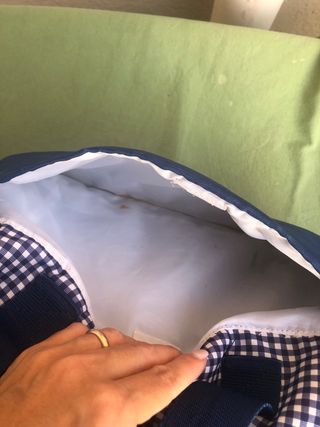 Borsone Passeggino - Blu a Quadri