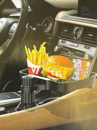 Bandeja de coche soporte para móvil y comida