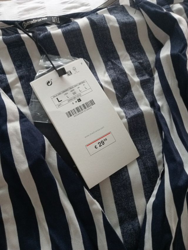 Vestido rayas azul-blanco