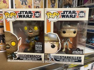 Funko Chewbacca 387 & funko Starkiller 386