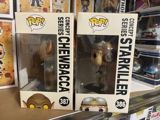 Funko Chewbacca 387 & funko Starkiller 386