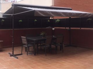Pergola con lona nueva