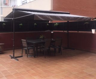 Pergola con lona nueva