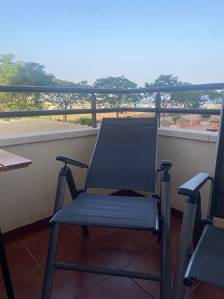 Sillones terraza plegables - Gris varias posicione