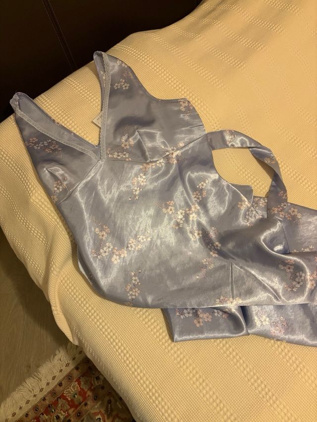 Camicia notte lunga con fiocco 