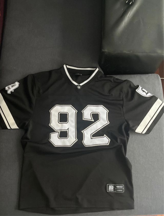 Camiseta negra fútbol 92 - S