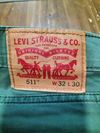 Levi's 511 - Pantalones verde oliva
