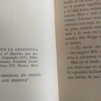 Mono y esencia. Aldous Huxley. 1951