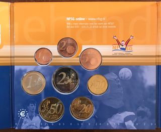 Set Euros Sin Circular Banco Holanda 2001