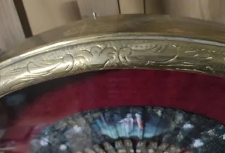 Antigüedades Abaniquera en pan de oro