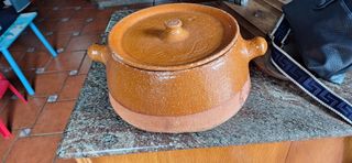 Cazuela barro con tapa