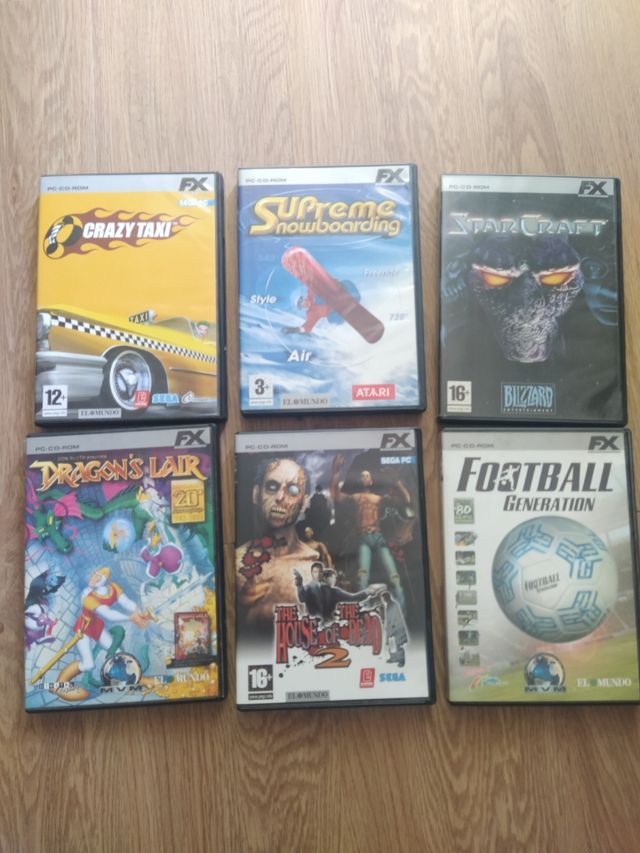6 Juegos PC FX - Atari, Sega, Blizzard
