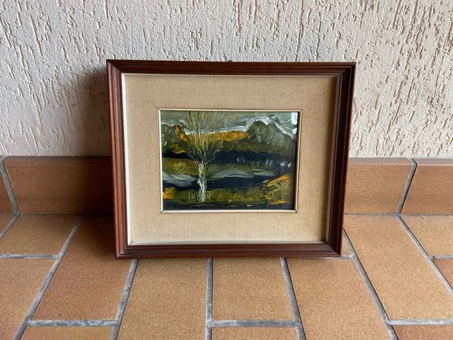 Quadro olio paesaggio