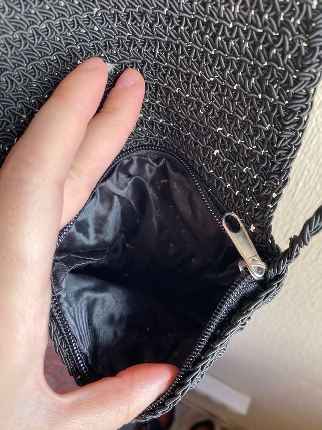 Bolso bandolera negro pequeño