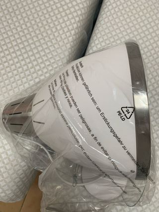 Lámpara techo moderna plata-blanca