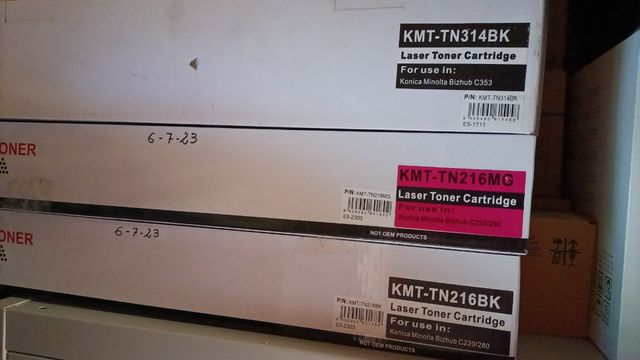 16 Tóner Konica TN214 Originales 4 Compatibles=20