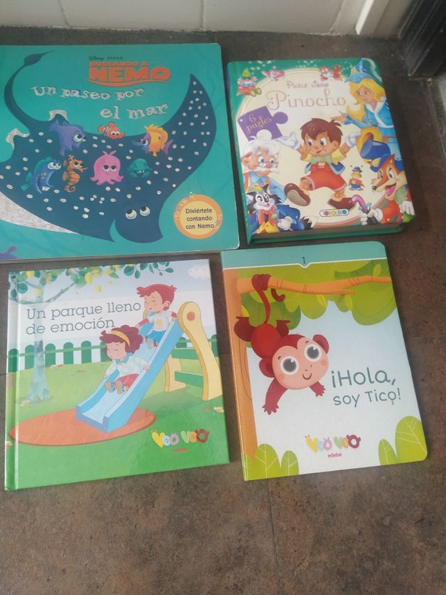 Cuentos infantiles veo veo, pinocho con 6 puzzles