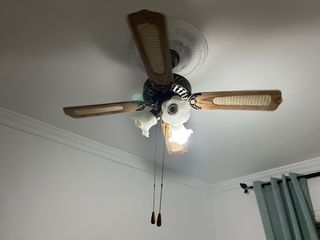 Ventilador techo 4 aspas madera