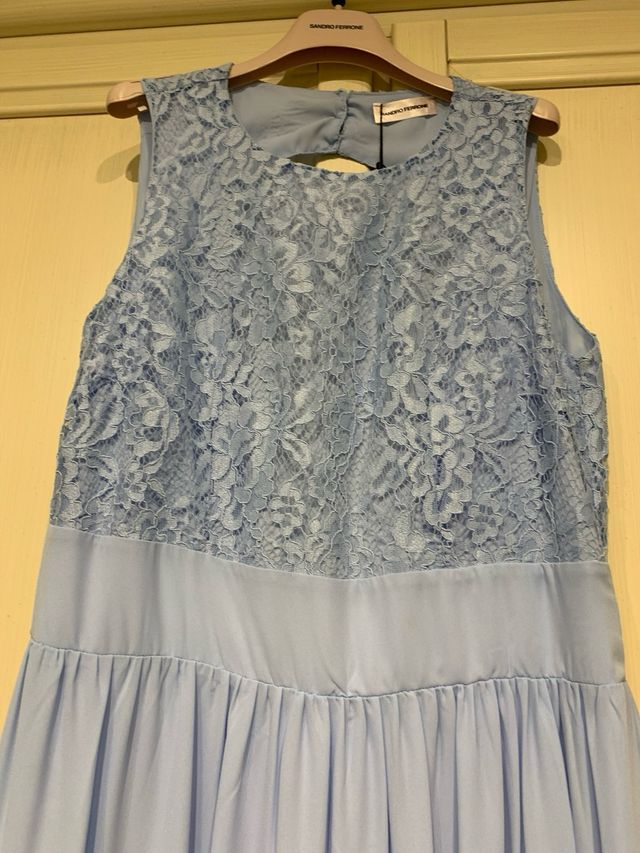 Vestito lungo Sandro Ferrone azzurro