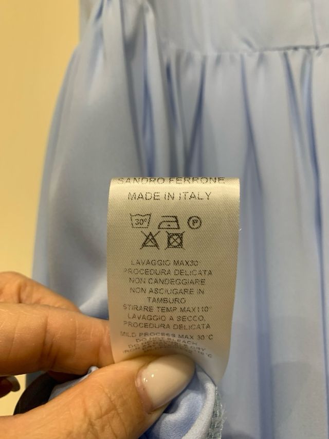 Vestito lungo Sandro Ferrone azzurro