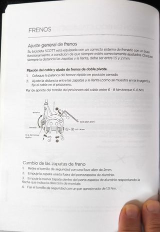 Manual propietario Bicicleta Scott