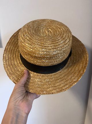Sombrero paja - Canotier beige