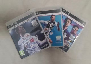 Lote 3 juegos FIFA 18 y 19 Legacy Edition para PS3